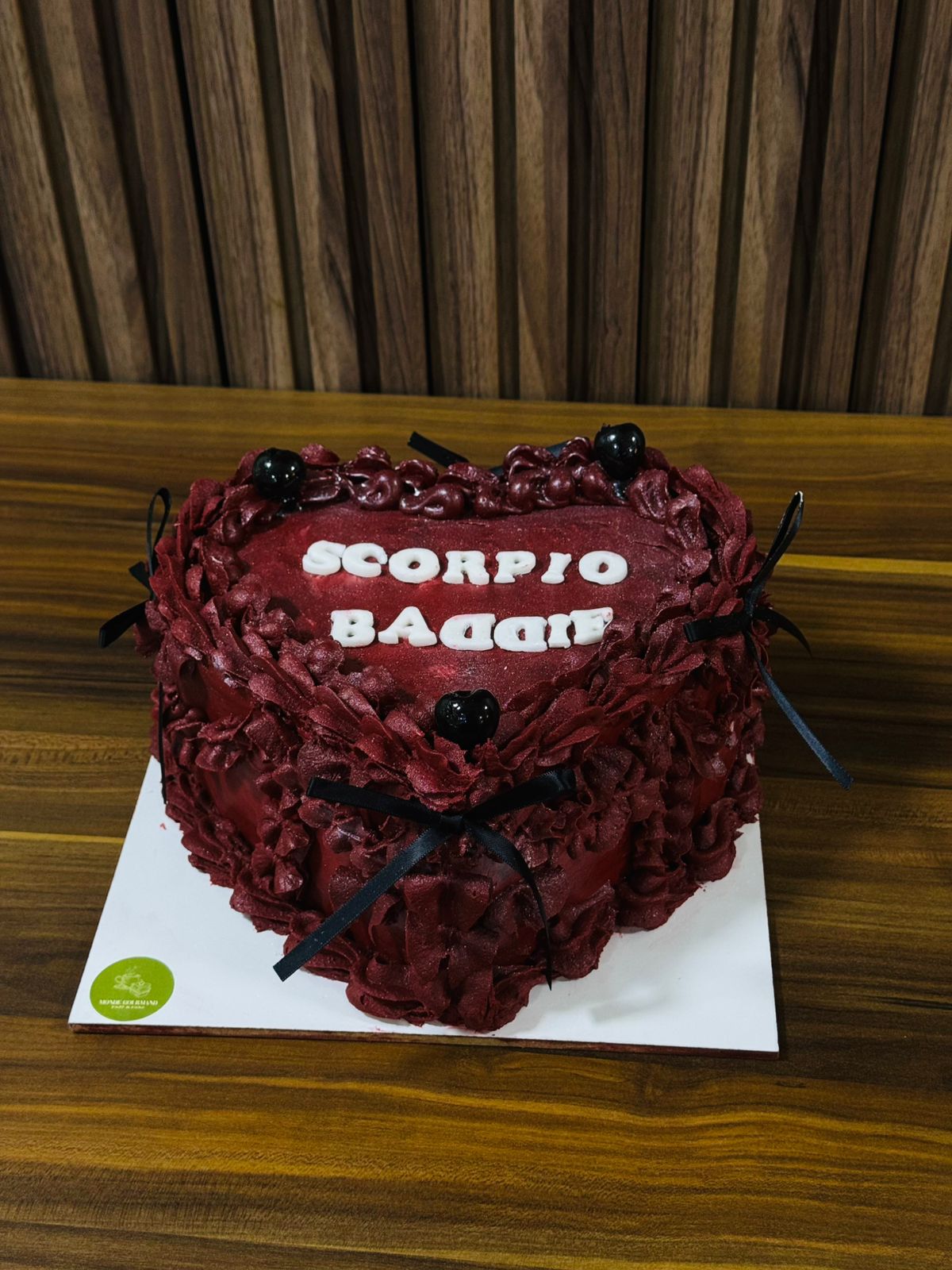 Gâteau cœur rouge